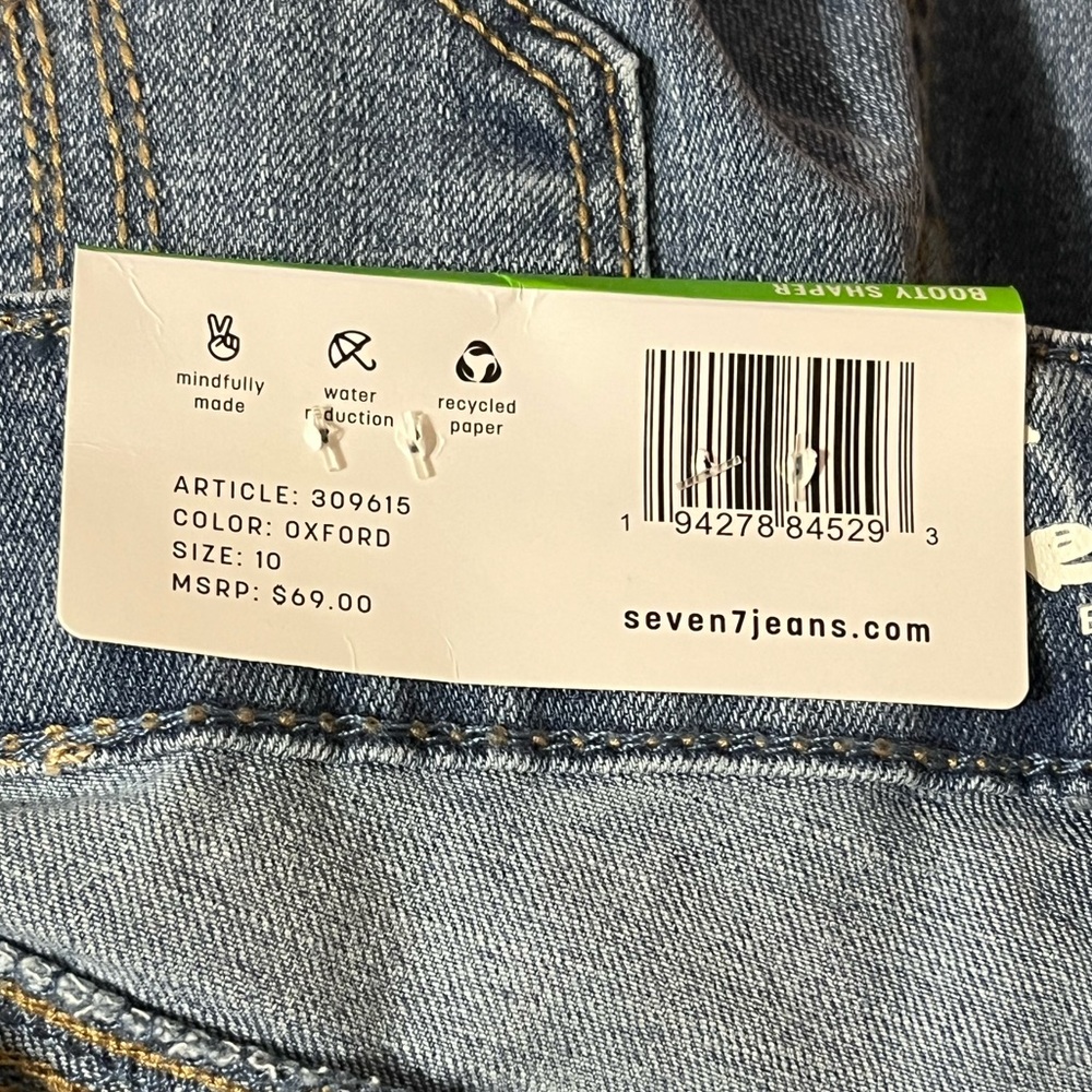 Seven7 Jeans Booty Shaper High Rise Denim Legging - Picture 9 of 11